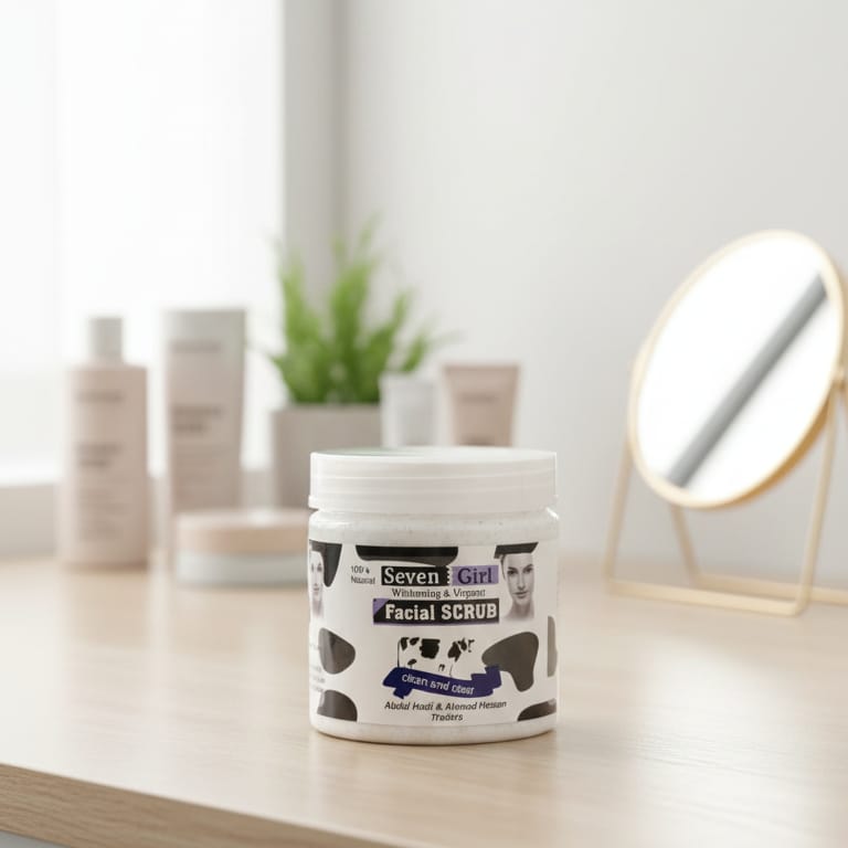Seven Girl Whitening & Facial Scrub – Big Size, Made in UK