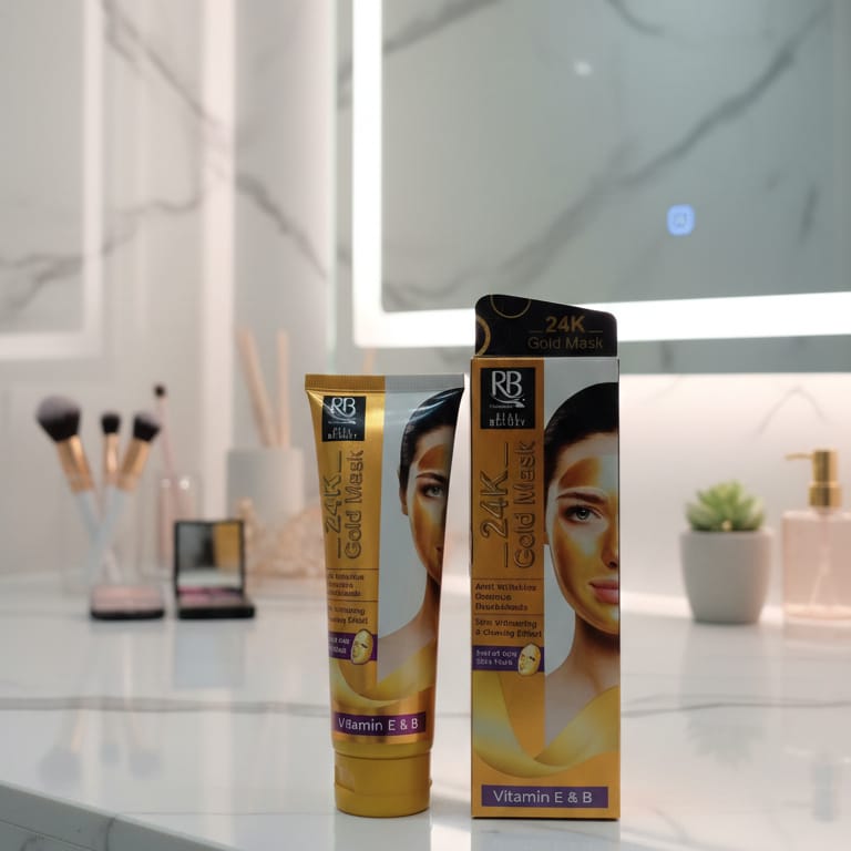 RB Cosmetics Real Beauty 24K Gold Mask | Hydrating & Brightening | Original
