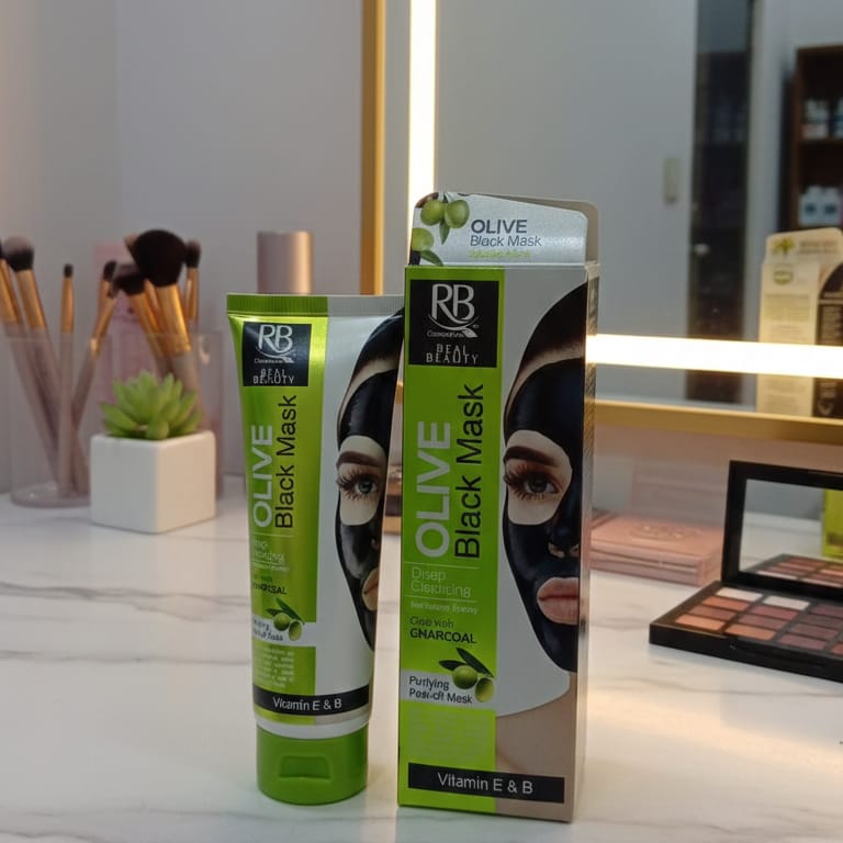 RB Cosmetics Real Beauty Olive & Charcoal Black Peel‑Off Mask | Original
