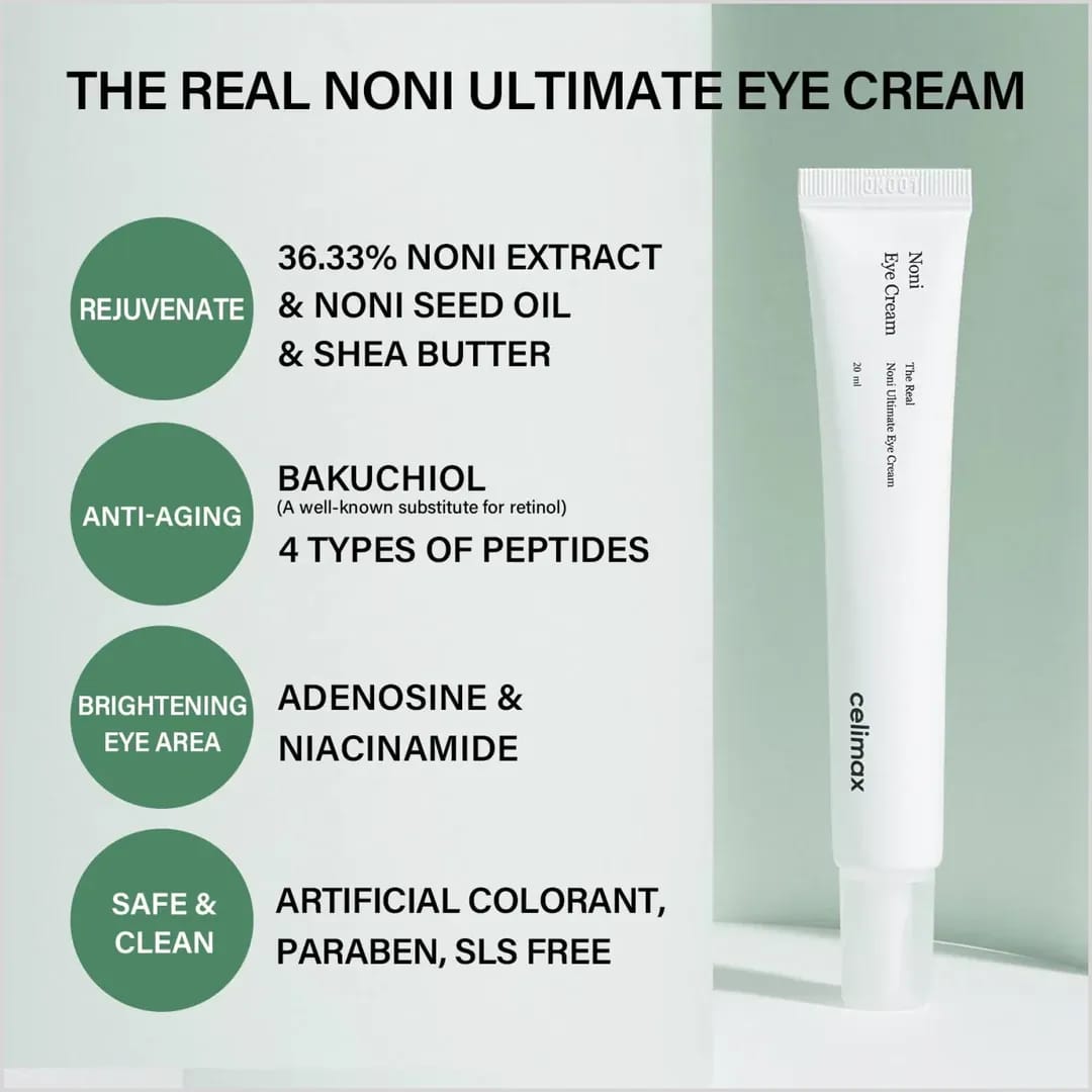 Celimax Real Noni Ultimate Eye Cream | 20ml | Made In Korea
