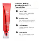 FV Waterproof Liquid Foundation – Long Lasting Flawless Coverage, 30g